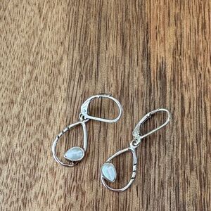 Elegant Silver Teardrop Earrings
